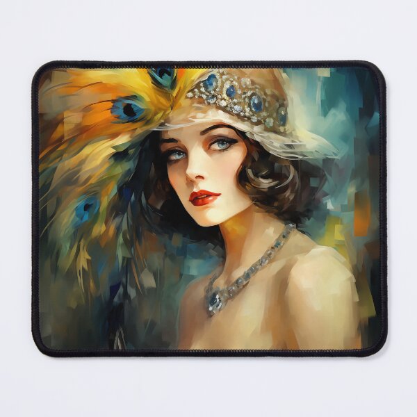 Item preview, 1920s Lady in Hat designed and sold by MedusaPrintArt.
