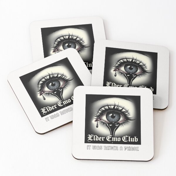 Item preview, Elder Emo Club It Was Never a Phase funny gifts for Nostalgia, Early 2000s pop Punk designed and sold by Printek.