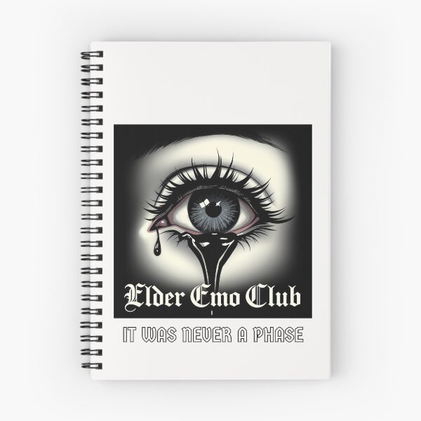 Item preview, Elder Emo Club It Was Never a Phase funny gifts for Nostalgia, Early 2000s pop Punk designed and sold by Printek.