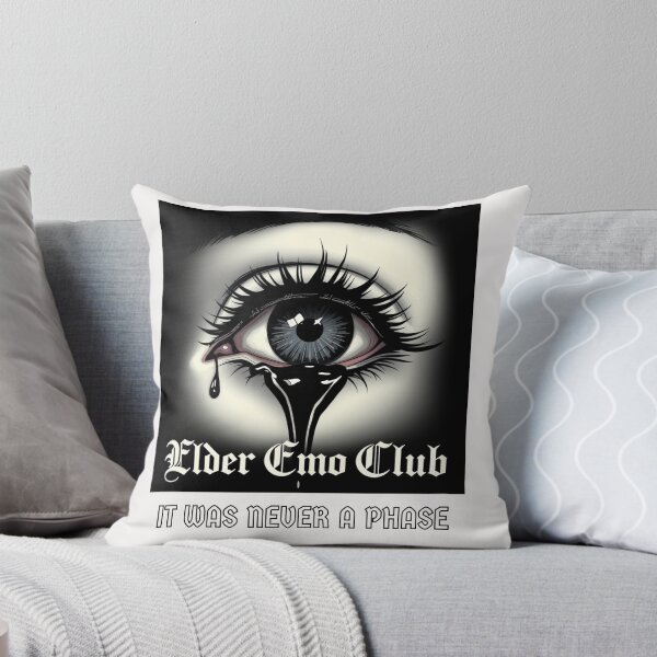 Item preview, Elder Emo Club It Was Never a Phase funny gifts for Nostalgia, Early 2000s pop Punk designed and sold by Printek.
