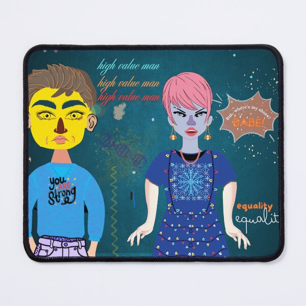 Item preview, But... Where's my shoes? BABE! is a thought-provoking abstract piece. ❤️ designed and sold by Art With Impact – Statement Art & Apparel for Deep Thinkers.