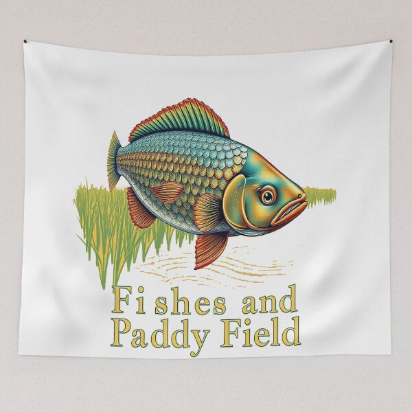 Item preview, Fishes & Paddy Field designed and sold by Thompika.