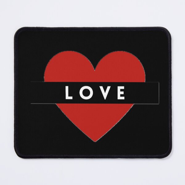 Item preview, Love Logo with Red Heart – Simple & Timeless Design designed and sold by CreationbyNiki.