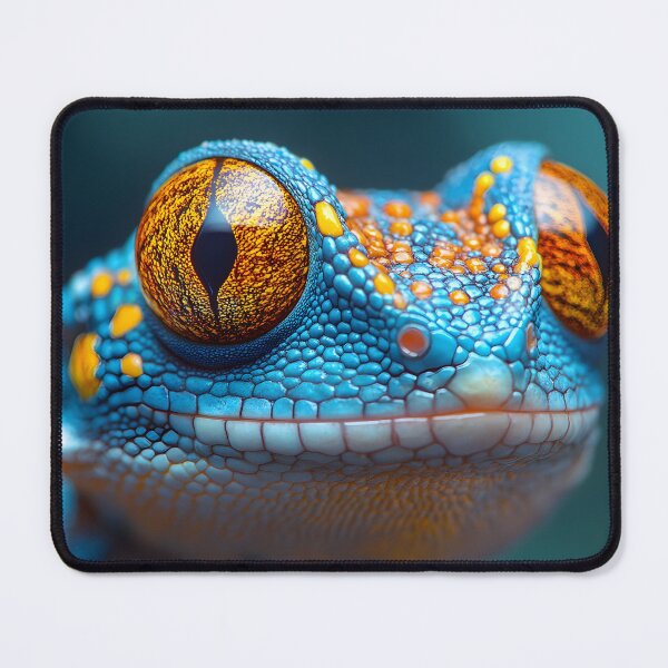 Item preview, Vibrant Blue Frog with Striking Orange Eyes designed and sold by Artessie.