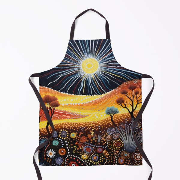 Item preview, Aboriginal Inspired Dot Art - Australian Luminous Night designed and sold by GrinGalore.