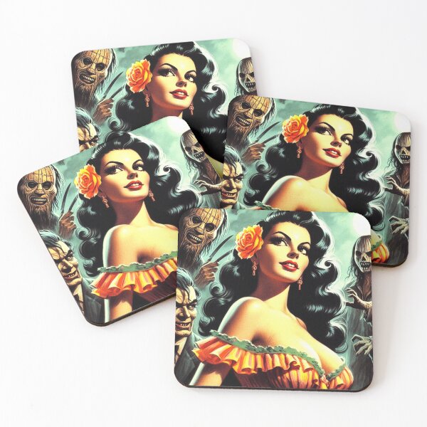 Item preview, Retro Horror Pin-up designed and sold by PulpVintage.