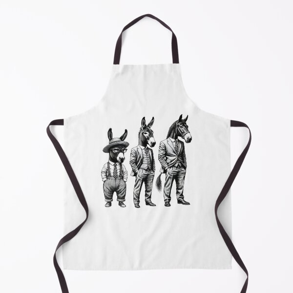 Item preview, Vintage Black and White Retro horse donkey Animal Art – Detailed Illustration Collection for Apparel and Home Decor designed and sold by harmzk90.