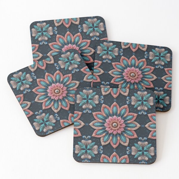 Item preview, Sculpted Floral Mandala – Vibrant & Symmetrical designed and sold by AleksKos.