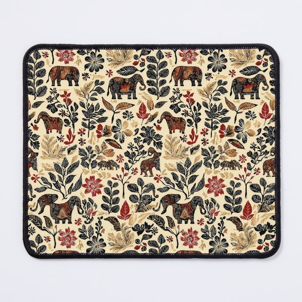 Item preview, Latvian folk pattern with elephants and ornaments designed and sold by Piotrek0001.