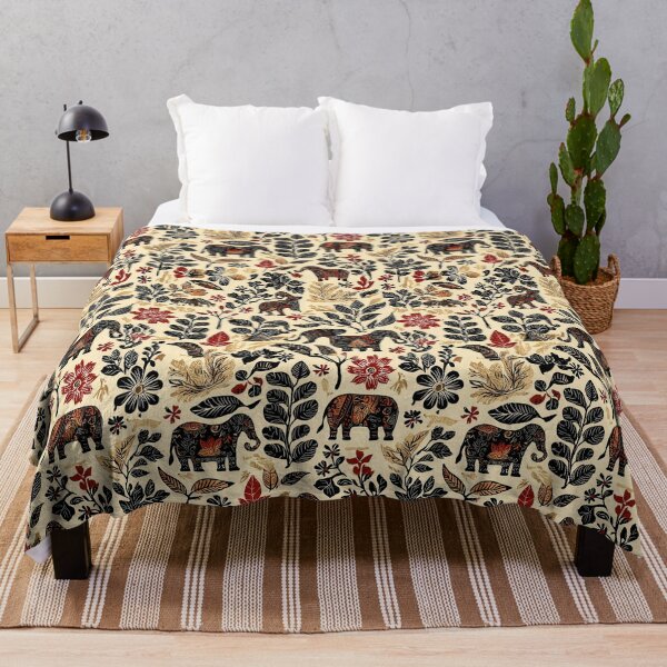Item preview, Latvian folk pattern with elephants and ornaments designed and sold by Piotrek0001.