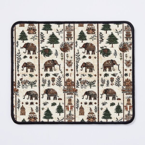 Item preview, Traditional textile-inspired elephant motif designed and sold by Piotrek0001.