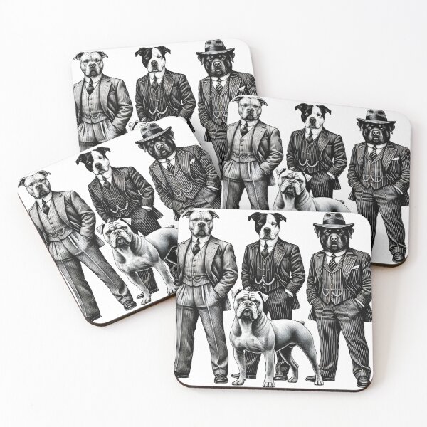 Item preview, Vintage Black and White Retro dogs Animal Art – Detailed Illustration Collection for Apparel and Home Decor designed and sold by harmzk90.