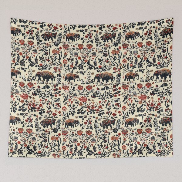Item preview, Ornamental elephant design with cultural elements designed and sold by Piotrek0001.