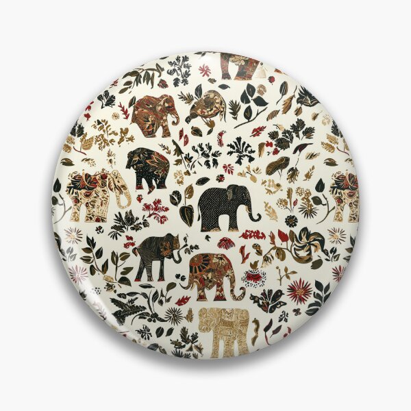 Item preview, Rustic geometric elephants and botanical details designed and sold by Piotrek0001.