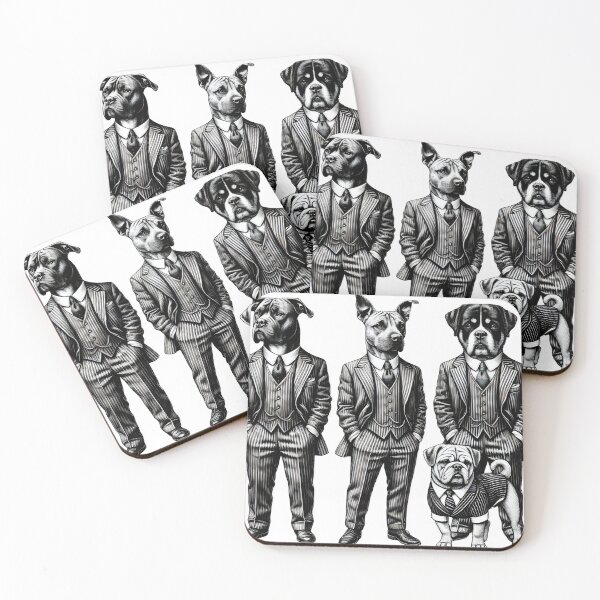Item preview, Vintage Black and White Retro dogs Animal Art – Detailed Illustration Collection for Apparel and Home Decor designed and sold by harmzk90.