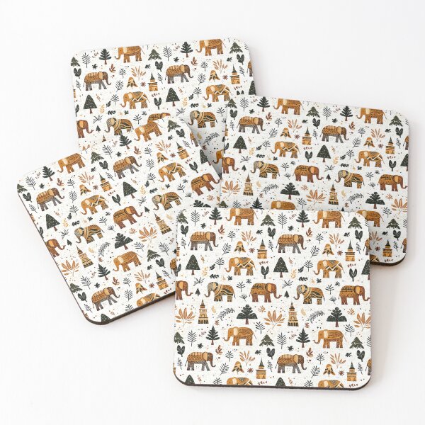 Item preview, Vintage-inspired elephant motif with symmetry designed and sold by Piotrek0001.