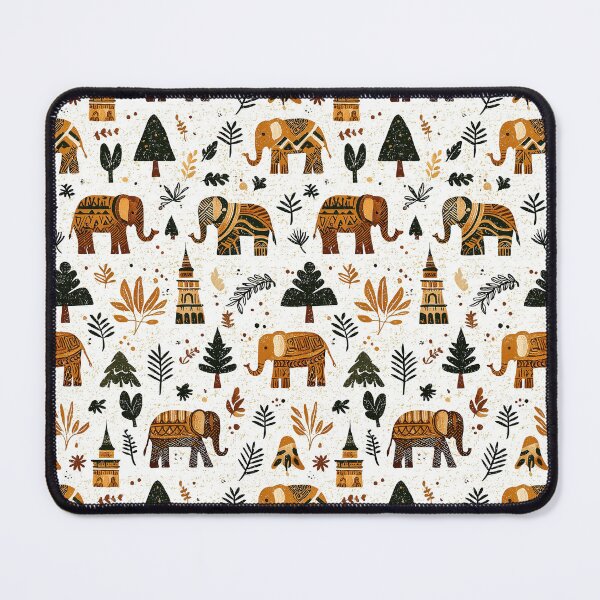 Item preview, Vintage-inspired elephant motif with symmetry designed and sold by Piotrek0001.