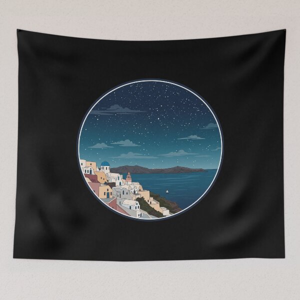 Item preview, Island Greece Night Time designed and sold by mrchavish.