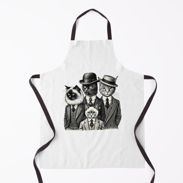 Item preview, Vintage Black and White Retro cat Animal Art – Detailed Illustration Collection for Apparel and Home Decor designed and sold by harmzk90.