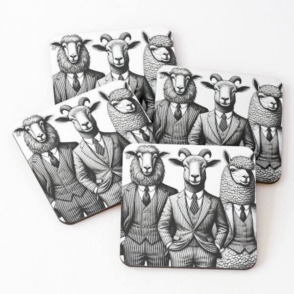 Item preview, Vintage Black and White Retro Animal Art – Detailed Illustration Collection for Apparel and Home Decor designed and sold by harmzk90.