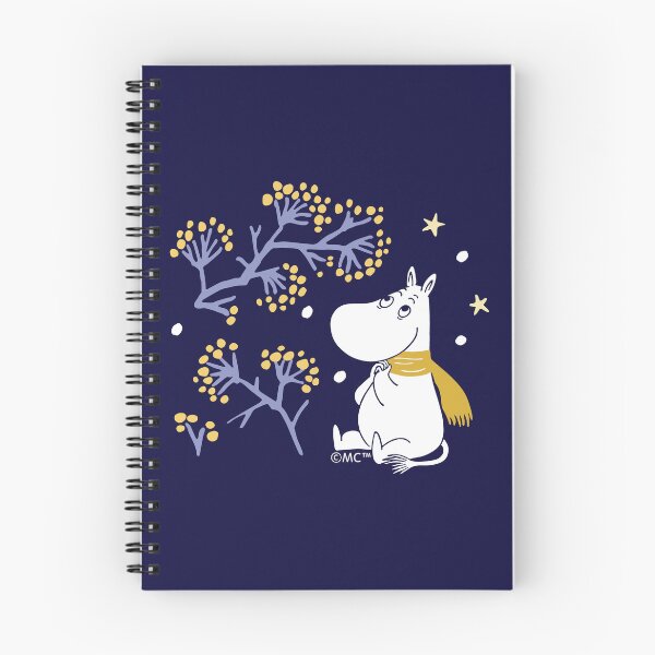 Artikelvorschau, Mumin Mumintroll beobachten den Schnee im Winter entworfen und verkauft von MoominStore.