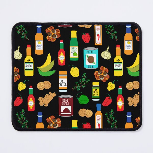Item preview, Caribbean Food Pattern designed and sold by HotHibiscus.