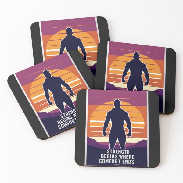 Item preview, Strength Begins Where Comfort Ends designed and sold by Laugh & Rewind .