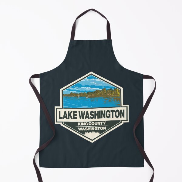 Item preview, Lake Washington Travel Art Emblem designed and sold by KrisSidDesigns.