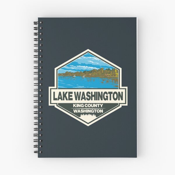 Item preview, Lake Washington Travel Art Emblem designed and sold by KrisSidDesigns.