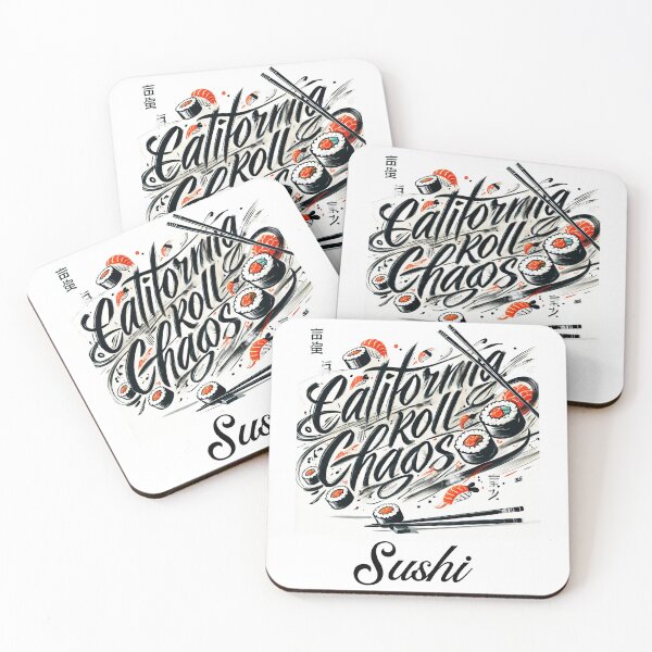 Item preview, Sushi California Roll Chaos Japanese Food designed and sold by WearitToday.