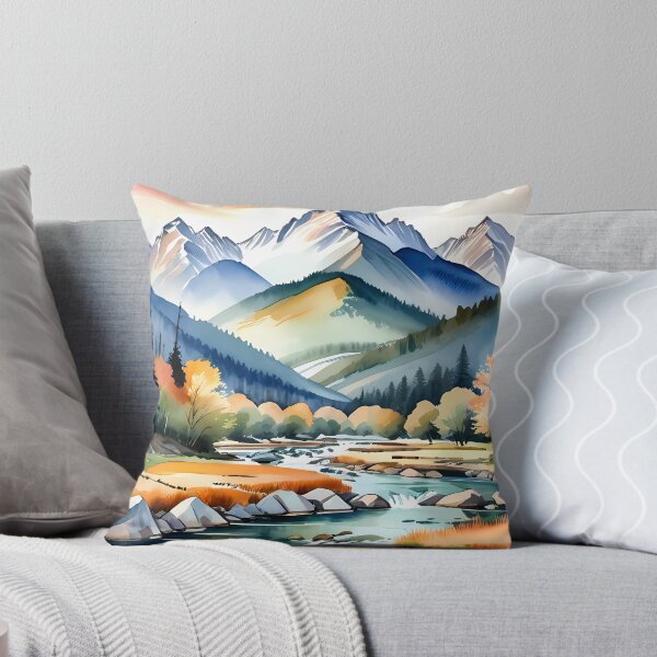 Item preview, Serene Watercolor Landscape designed and sold by Flash Flick Ideas.