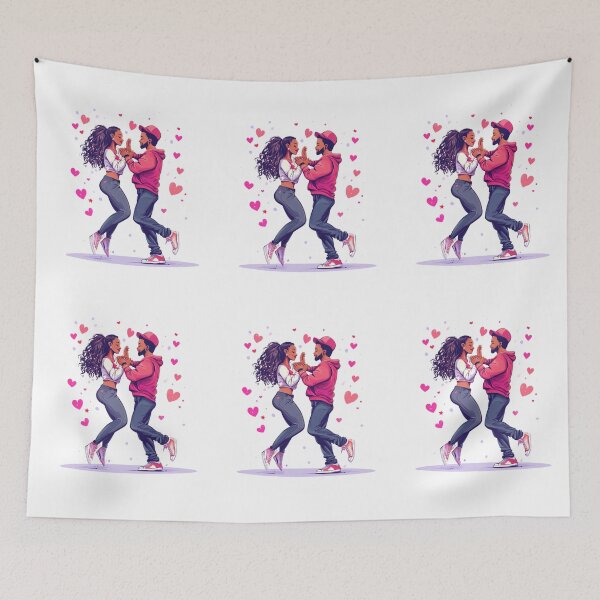 Item preview, A pair of dancers with hearts designed and sold by anettfaye.