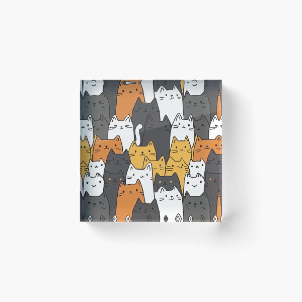 Item preview, Cute Cat Pattern designed and sold by KiwiGrizzly.