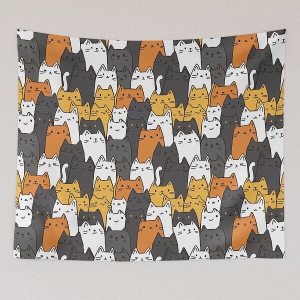 Item preview, Cute Cat Pattern designed and sold by KiwiGrizzly.