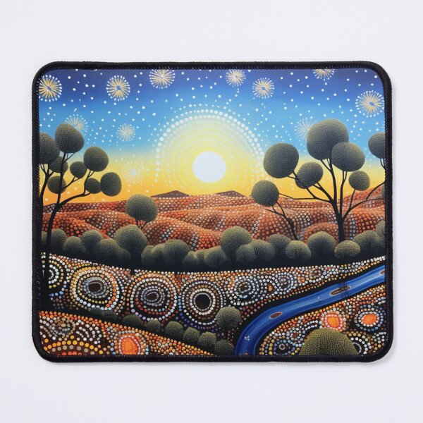 Item preview, Aboriginal Inspired Dot Art - Australian Native Dawn designed and sold by GrinGalore.