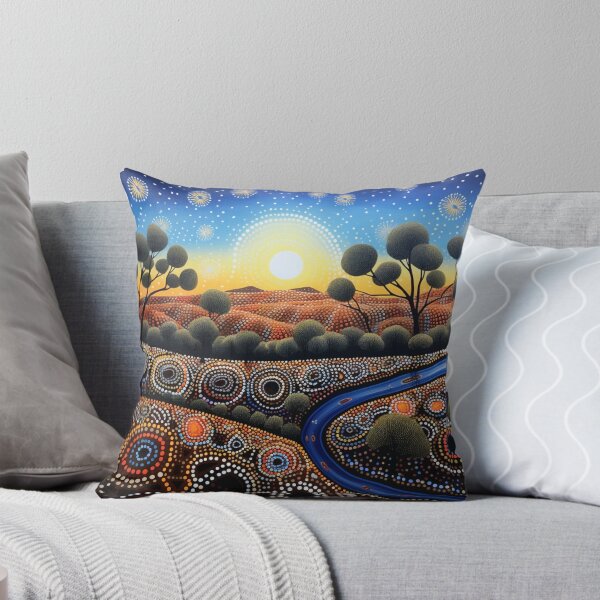 Item preview, Aboriginal Inspired Dot Art - Australian Native Dawn designed and sold by GrinGalore.