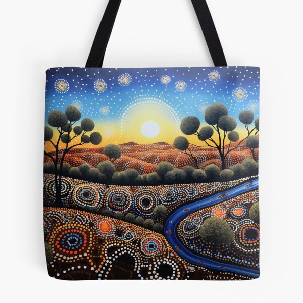 Item preview, Aboriginal Inspired Dot Art - Australian Native Dawn designed and sold by GrinGalore.