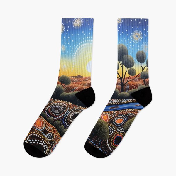 Item preview, Aboriginal Inspired Dot Art - Australian Native Dawn designed and sold by GrinGalore.