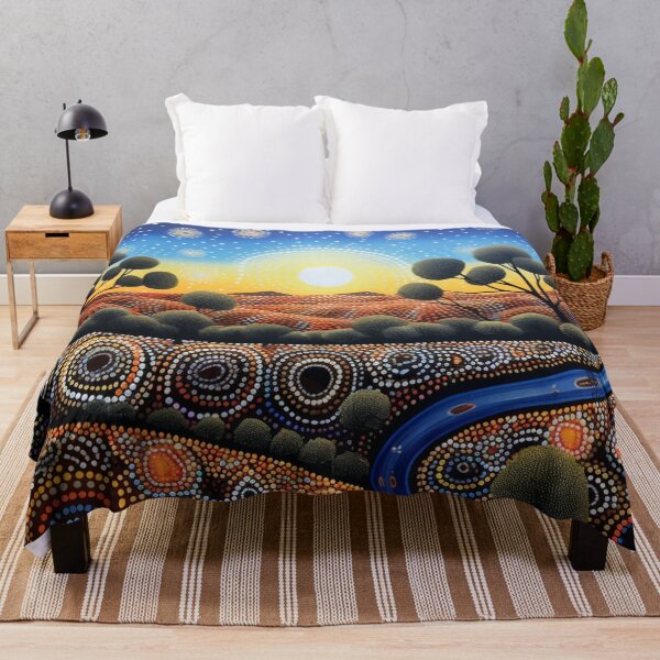 Item preview, Aboriginal Inspired Dot Art - Australian Native Dawn designed and sold by GrinGalore.