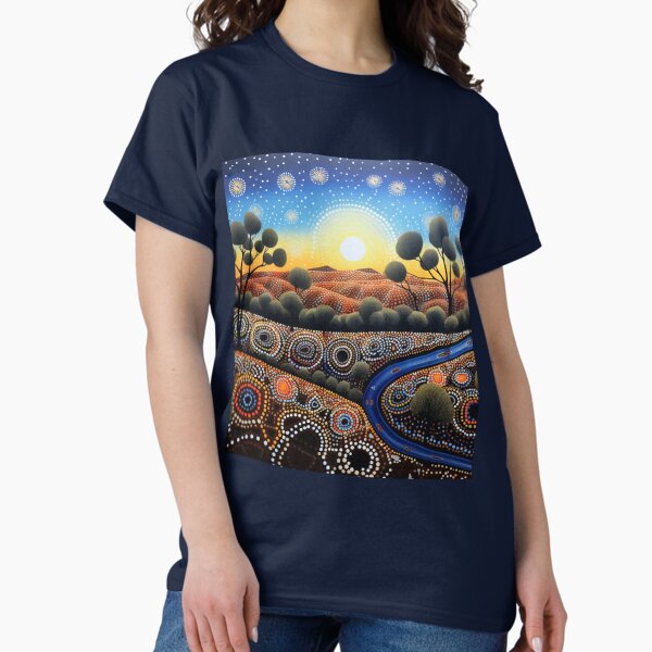 Artikel-Vorschau von Authentische Aborigine-Kunst - Australian Native Dawn, designt und verkauft von GrinGalore.