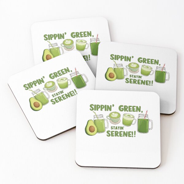 Item preview, Sippin’ Green, Stayin’ Serene!  designed and sold by FitEnvy.
