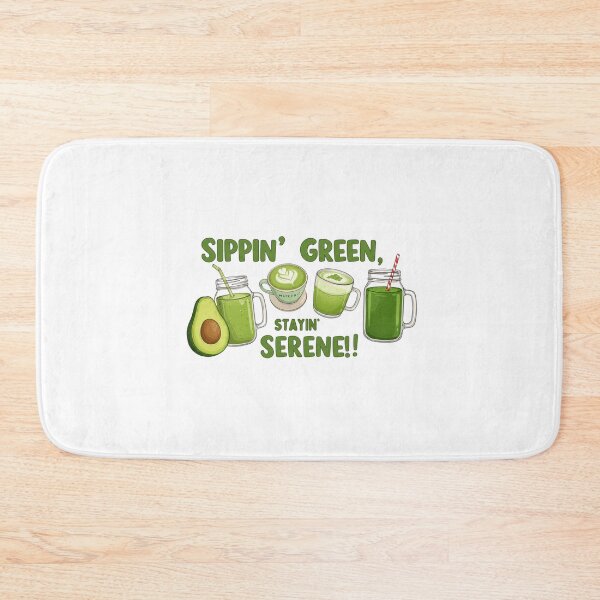 Item preview, Sippin’ Green, Stayin’ Serene!  designed and sold by FitEnvy.