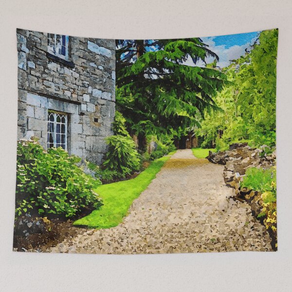 Item preview, Watercolor depiction of historic architecture in the West Midlands, England designed and sold by GestaltImagery.