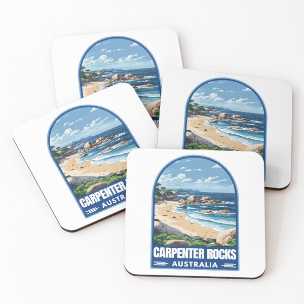 Item preview, Carpenter Rocks in South Australia Retro Travel Art Landscape designed and sold by MaateoDesign.