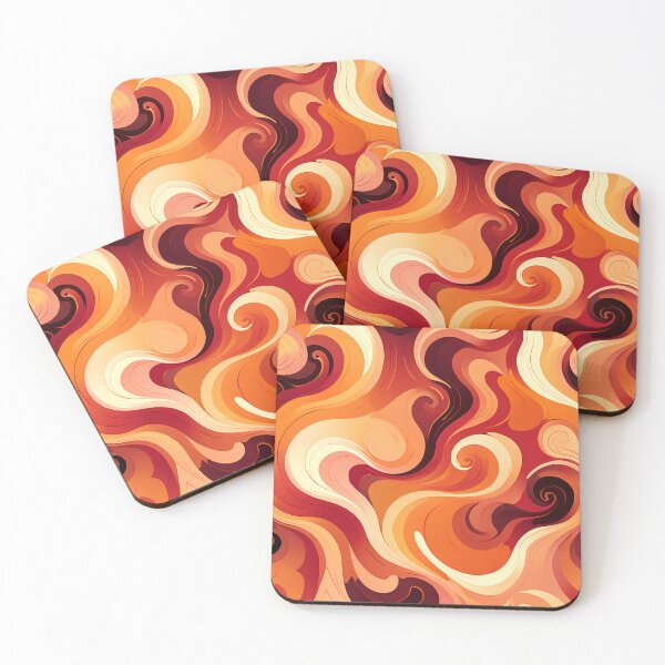 Item preview, Warm Abstract Swirls designed and sold by Flash Flick Ideas.