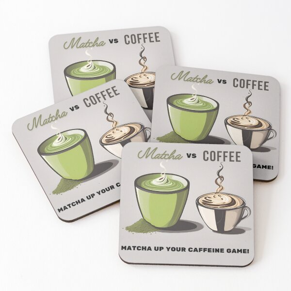 Item preview, matcha vs coffee designed and sold by H.O.B.