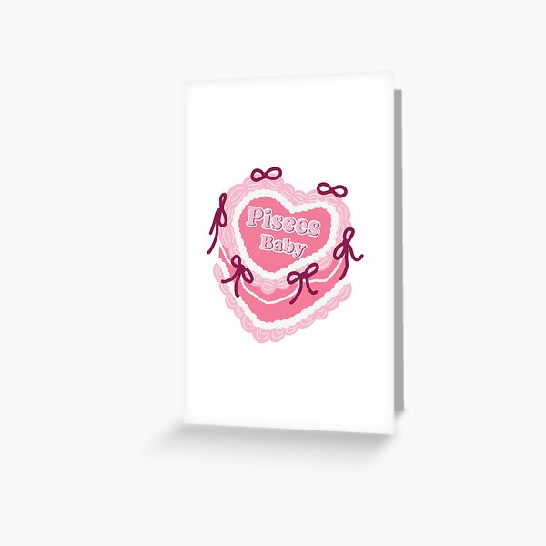 Item preview, Pisces Baby Cute Pink Birthday Cake designed and sold by PlotLines.