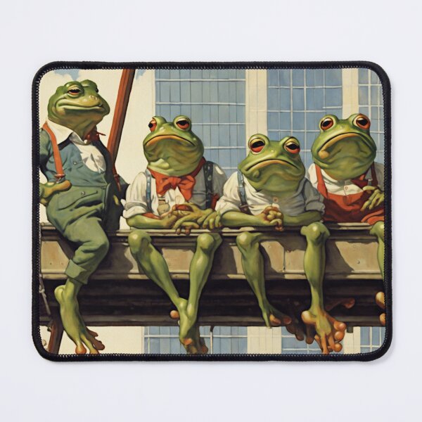 Item preview, Frogs Atop Skyscraper | Version 3 designed and sold by NickWhittleArt.