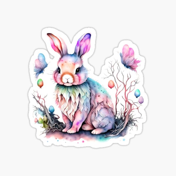 Item preview, Bunny sitting with eggs designed and sold by Screaming Creations.