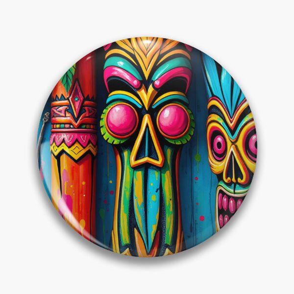 Item preview, Tiki Totems designed and sold by MatrixTattoo.